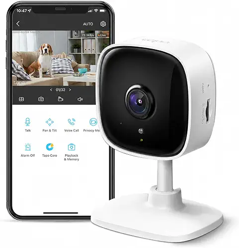Tapo 1080P Indoor Security Camera, Baby Monitor, Dog Camera, C100(4-Pack)