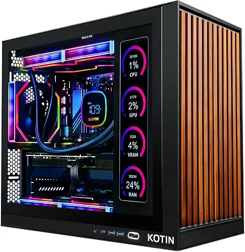KOTIN Prebuilt Gaming PC RTX 5070 12GB – Ryzen 7 9700X, RTX 5070, 32 Go, 1 To