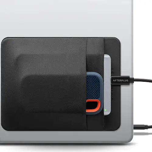 2-Pocket SSD & Hard Drive Holder for Laptop, Reusable 3M Adhesive