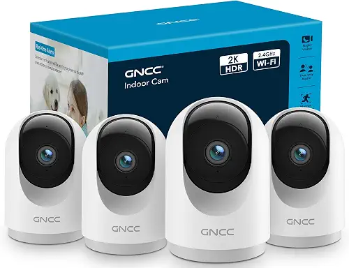 GNCC 2K Security Cameras, Home Security Camera Indoor, 5G/2.4G WiFi 4Pack
