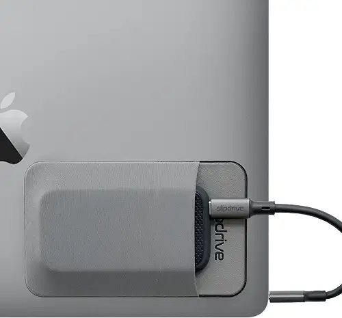 Slipdrive - Portable Hard Drive Sleeve for Laptop - SSD Solid State Drive - Reusable Adhesive