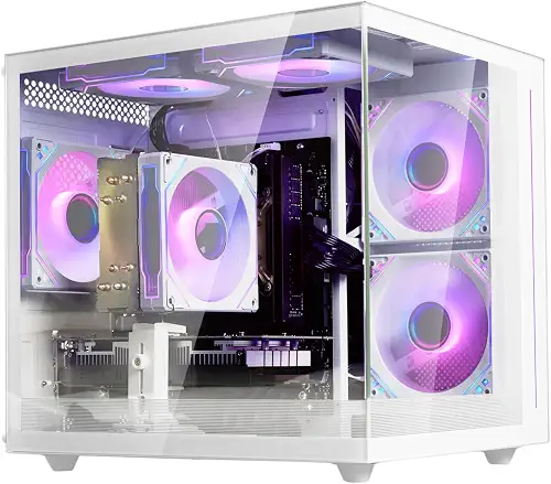 suevery Ryzen7 Prebuilt Gaming PC Bundle – Ryzen 7