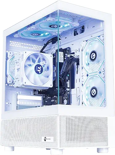 NINGMEI Prebuilt Gaming PC Desktop Computer – Ryzen 5 5600GT