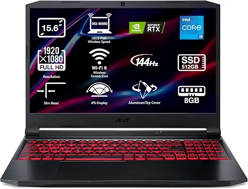 Acer Nitro 5 · Core i5 11400H · 8 GB