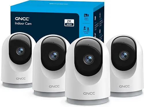 GNCC 2K Security Cameras, Home Security Camera Indoor, 5G/2.4G WiFi 4Pack