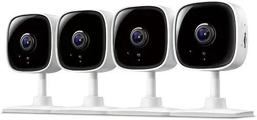 Tapo 1080P Indoor Security Camera, Baby Monitor, Dog Camera, C100(4-Pack)