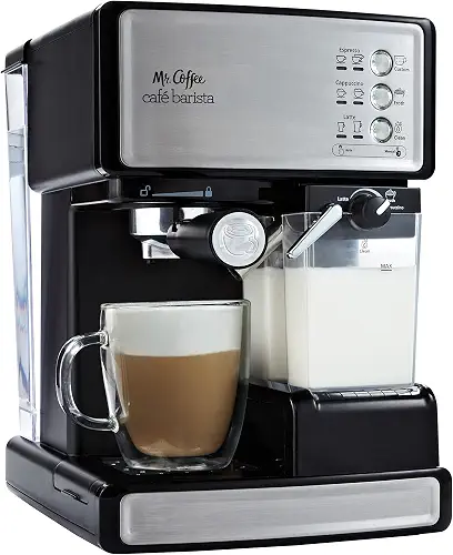 Mr. Coffee Espresso and Cappuccino Machine Stainless Steel Programmable Coffee Maker with