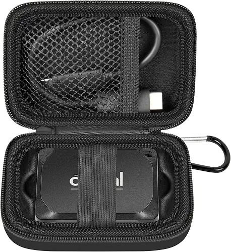 Carrying Case for Crucial X10 X9 Pro 4TB/2TB/1TB Portable SSD for Travel