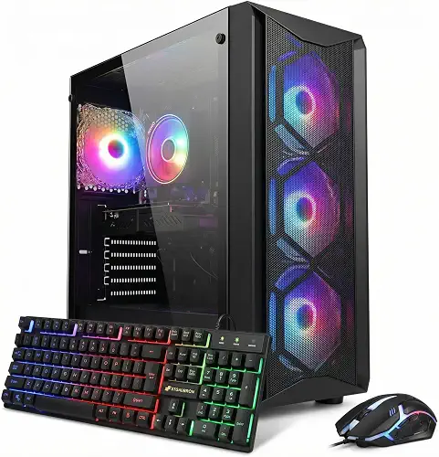 STGAubron Gaming PC Desktop – i7, RTX 3050, 16 Go