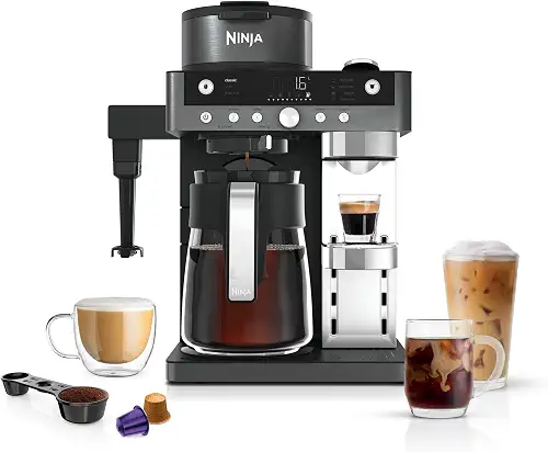 Ninja Pod & Grounds XL Coffee Maker, K-Cup Compatible, Denim Blue, PB055ABL