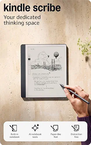 Amazon Kindle Scribe (16GB) - Your notes, documents and books, all in one place. With built-in