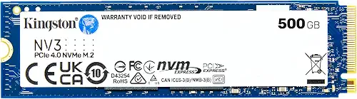 Kingston NV3 500GB M.2 2280 NVMe SSD 4x4